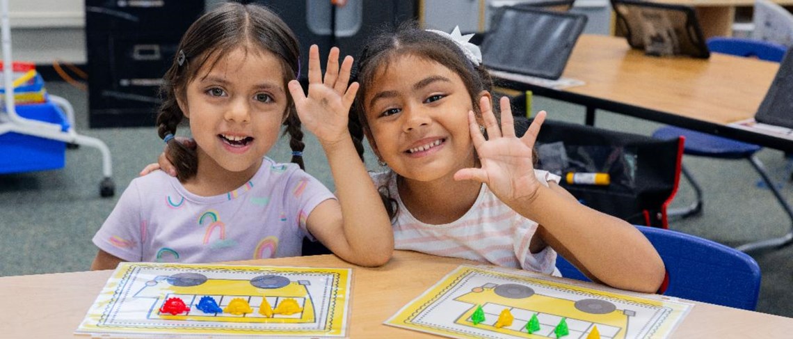 Clinton Elementary Students Have Fun Learning with Math Manipulatives